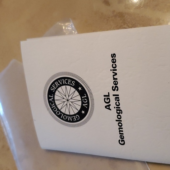 Platinum Total 4.07 Carats Diamond Ring - Picture 5 of 7